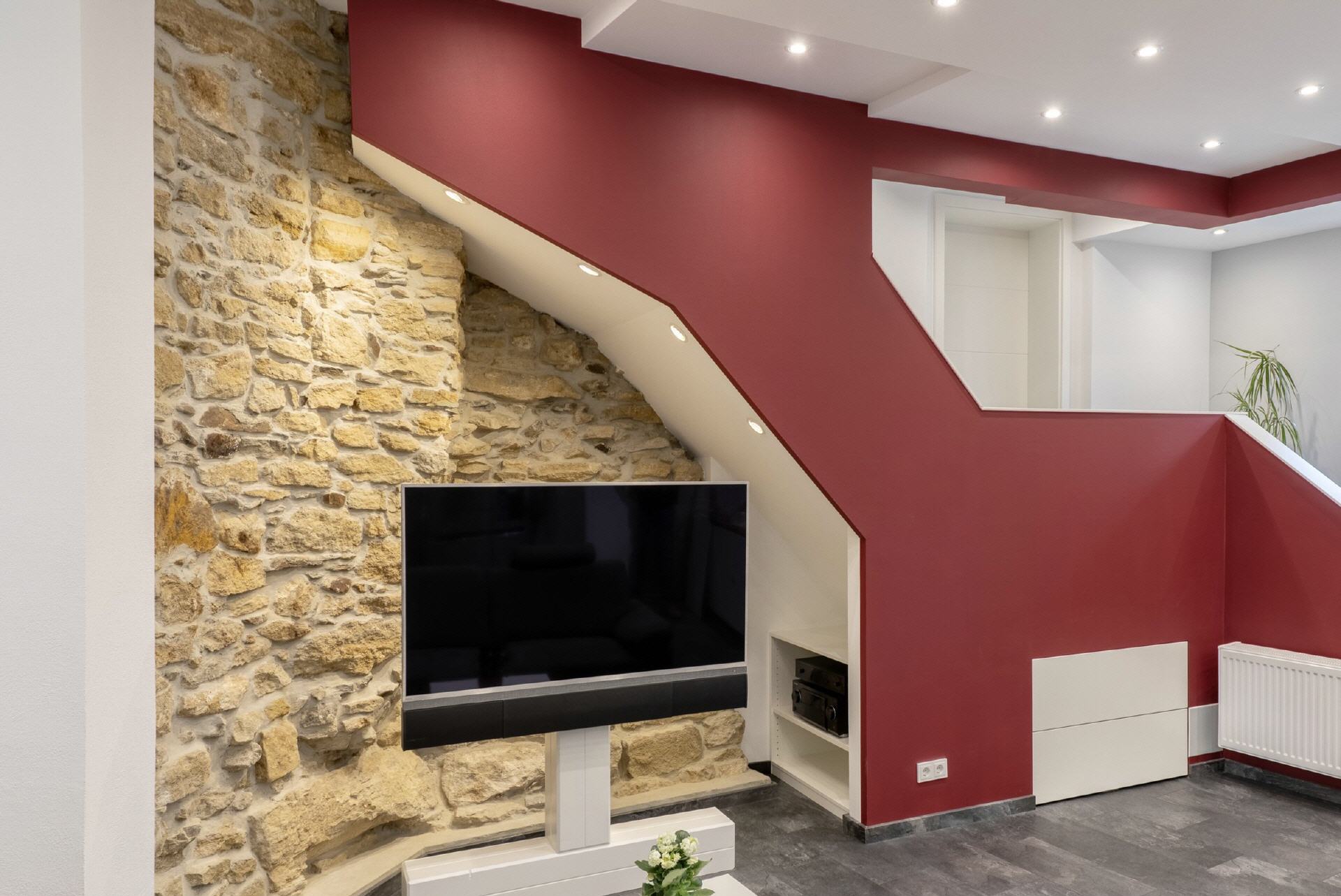 Eine Treppe als optisches Gestaltungselement